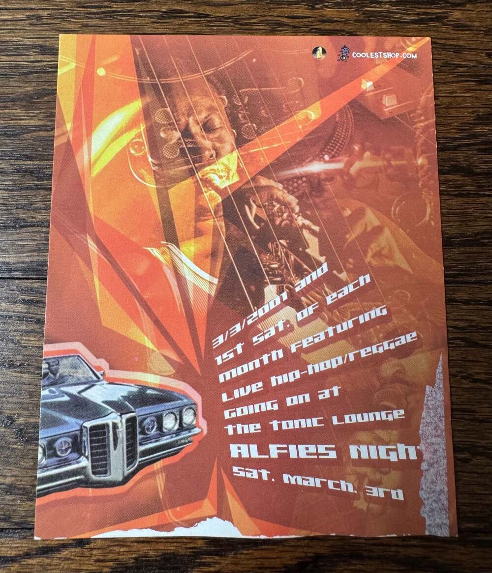 VINTAGE ‘01 4” x 5” Swollen Members Anticon Concert Flyer Portland Tonic Lounge